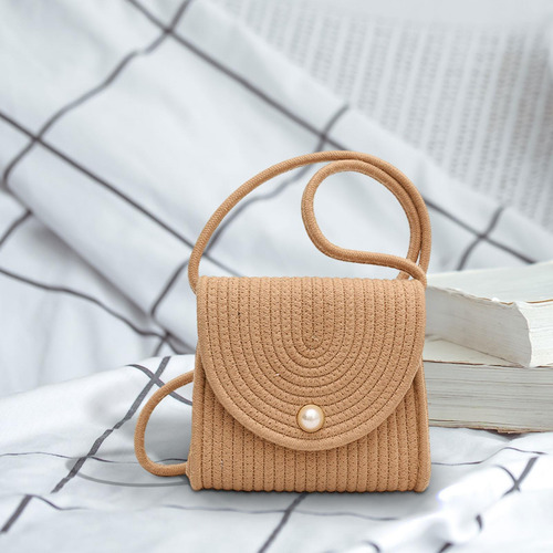 Bolso Bandolera Para Mujer, Playa De Verano, Bolso Caqui