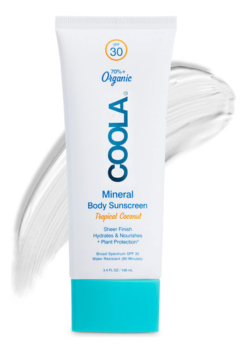 Coola Protector Solar Mineral Organico Spf 30 Bloqueador Sol