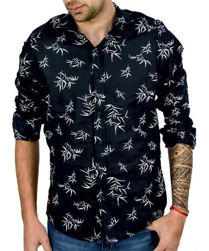 Camisa Manga Larga Entallada Flora | Moha (130383)