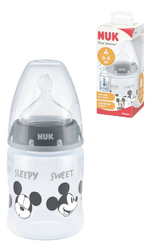 Mamadera Nuk Fc+ 150ml Mickey Mouse Control Temperatura Bebe