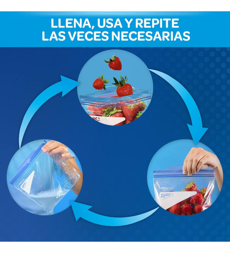 Ziploc Bolsas Reutilizable Para Congelar Alimentos 152