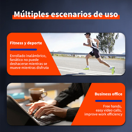 Audifonos Inalámbricos Conducción Ósea Bluetooth Deportivos