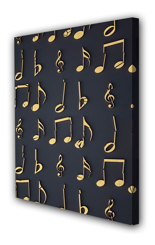 Cuadro 60x90cm Nota Musical Clave Sonidos M4