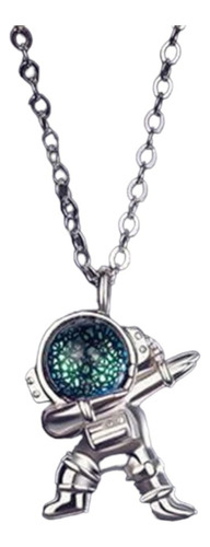 Collar Dij De Astronauta Medalla Dije