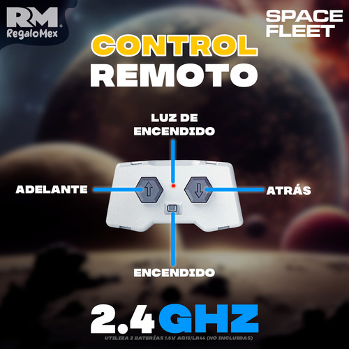 6 En 1 Robot Espacial Con Control Remoto 2.4ghz Bloques
