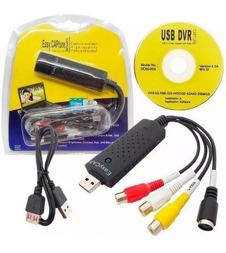 Easy Cap Placa De Captura De Vídeo Usb 2.0 Ps3 Xbox 360 E Pc
