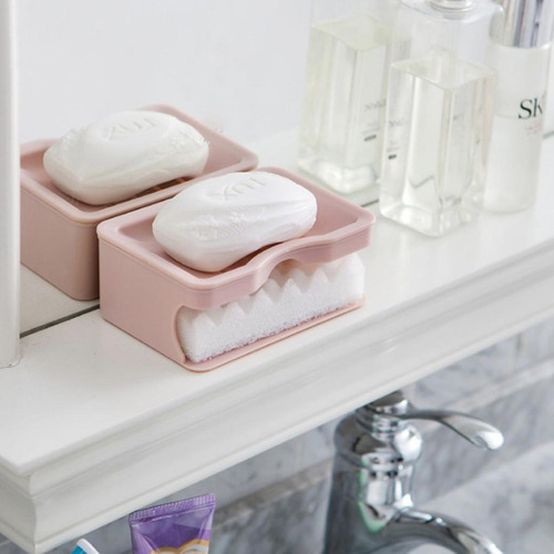 Caixa De Sabonete Para Banheiro Rosa