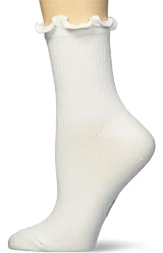 Ugg Karsyn Lettuce Edge Calcetines Para Mujer, Color Blanco,