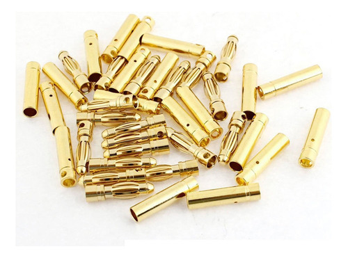 20 Pares Usaq 0.079 In Connector Chapado En Oro Rc Q.