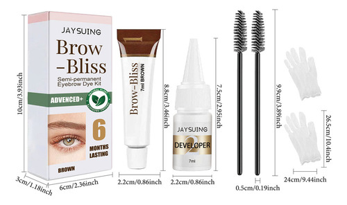 Kit De Tinte Semipermanente For Cejas O Long Lasting Techn