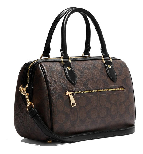 Bolsa Coach Rowan Satchel Ch280café Color Marrón Oscuro