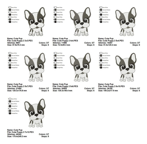 Matriz Para Bordados Maquina Animalitos Perro Niño M2223 Color 2223 Perro 2223