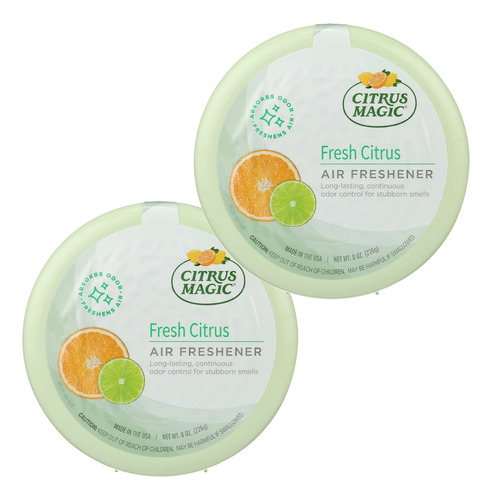 Citrus Magic Paquete De 2 Ambientadores Slidos, 8 Onzas, Ctr