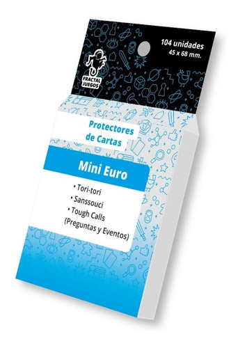 104 Protectores Mini Euro Cartas Tamaño Catan Devir Fractal