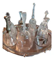 Comprar Juego De 8 Campanas De Cristal D'arques Y Bohemia Vintage
