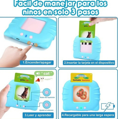 Máquina Didáctica Con 112 Tarjetas Español-inglés Para Niños