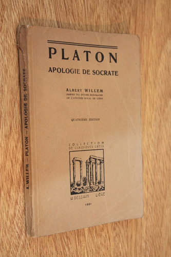 Platon. Apologie De Socrate - Albert Willem (frances)
