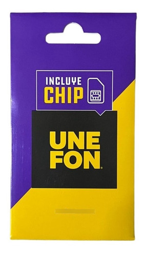 Chip Unefon Paquete Ilimitado Recarga De $100 