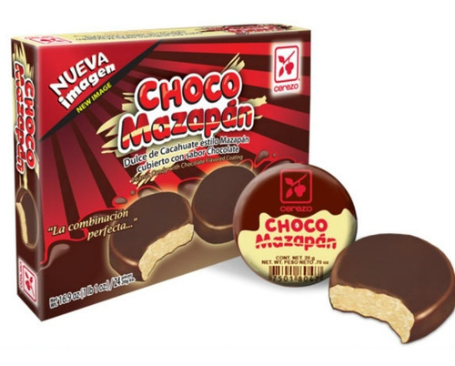 Choco Mazapán Cerezo Display De 24 Piezas De 20 G C/u