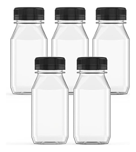 Botella De Jugo De Plástico De 5 Uds., 5 Oz, Recipientes Tra
