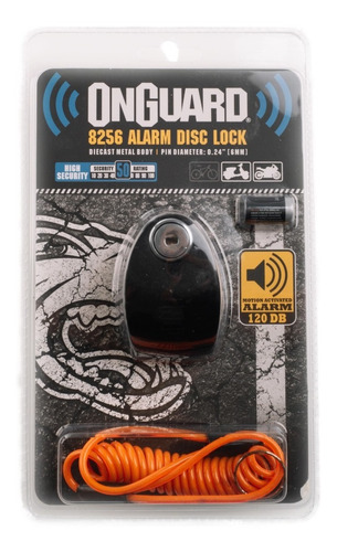 Traba Disco Onguard Moto C/alarma,5 Llaves 6mm. En Gravedadx