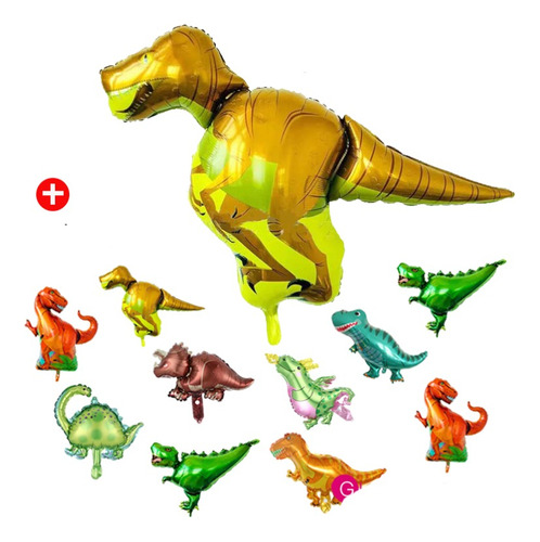 Globos De Dinosaurio Pack Completo  