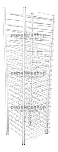 Organizador Hoja Carta Metálico De 25 Compartimentos !!!