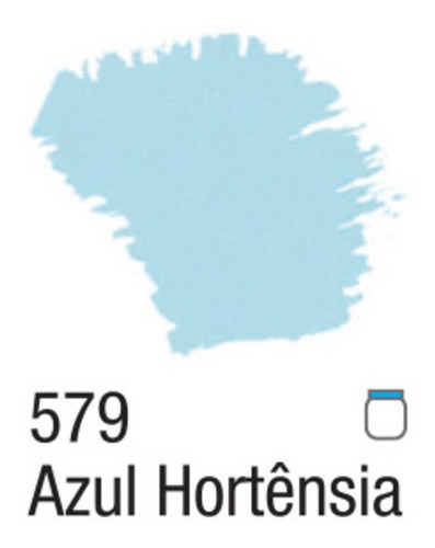 Tinta Acrílica Fosca Nature Colors 60ml Acrilex Cor Azul Hortênsia