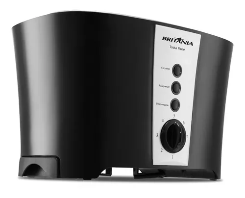 Torradeira Tostapane  800w Preta Britânia Preto 220v
