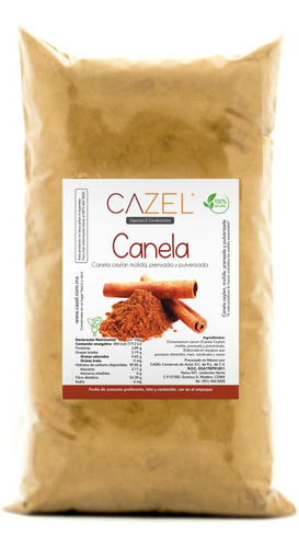 Canela Pura Molida En Polvo Artesanal Natural 500g