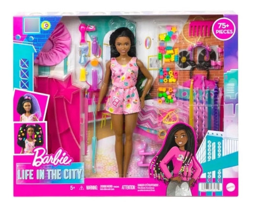 Barbie Life In The City Morena Peinados Divertidos