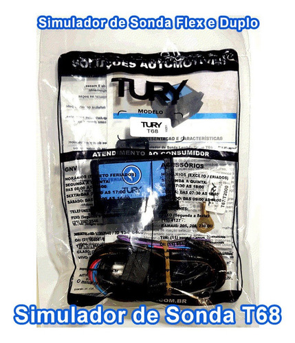 Imagem 3 de 6 de Tury T68 Simulador Flex De 2 Sondas Em Sequencia Veículo Inj