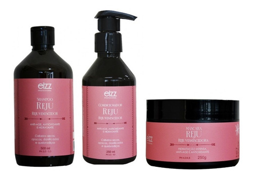 Kit Rejuvenescedor Eizz, Shampoo Condicionador E Máscara