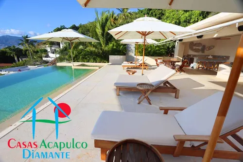 Cad Tres Vistas. Terraza Con Asoleadero, Alberca Privada, Palapa Y Preciosa Vista Al Mar