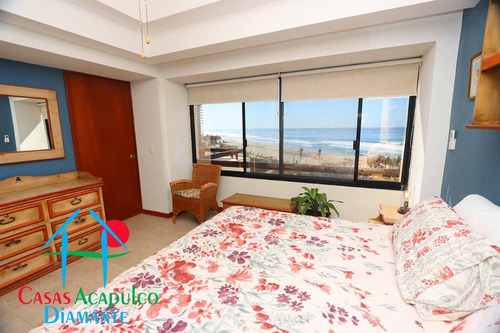 Imagen 29 de 30 de Cad Torre Uno 802. Departamento De Playa. Terraza Con Vista Al Mar