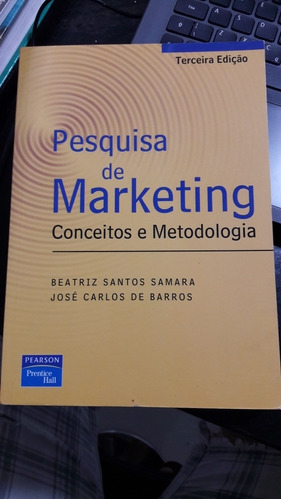 Livro Pesquisa De Marketing Conceitos E Metodologia