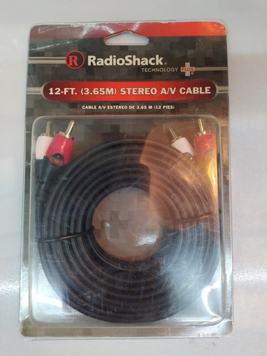 Cable Tipo Rca Para Audio Y Video 3.65 Mts Marca Radioshak