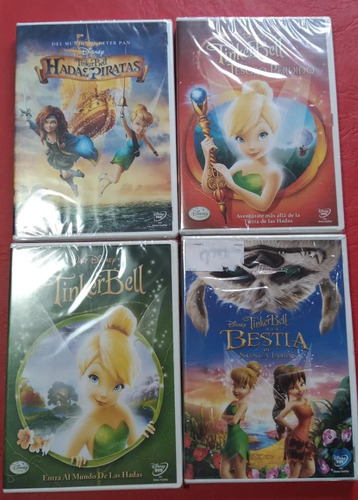 Colección 4 Dvd  De Tinker Bell Box Set Nuevo Sellado 