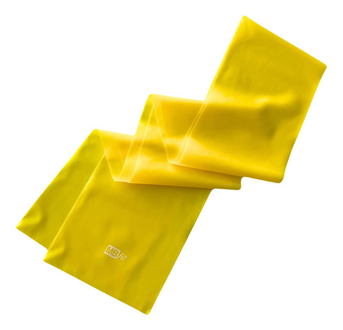 Faixa Elástica Para Fisioterapia Yoga Alongamento Pilates Cor Amarelo