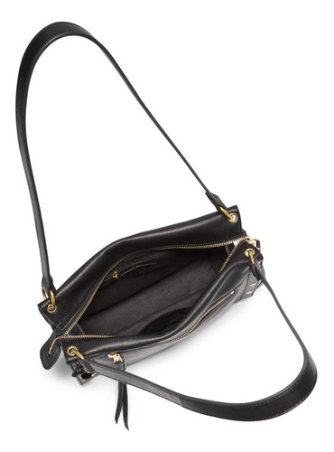 Bolsa preta feminina Fossil Allie Satchel