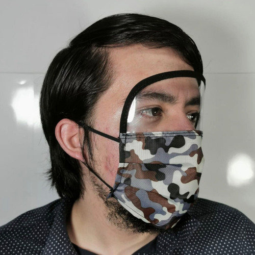 Cubreboca Careta Visor Facial Reusable Mayoreo Lote 10 Psz