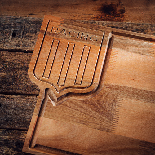 Tabla Asado Racing Y Cuchillo Asado De La Academia