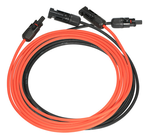 Cable De Extensión Rojo, Par De Conectores Hembra Macho De 1