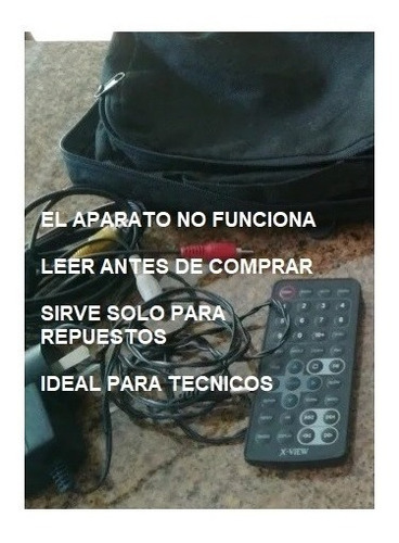 Imagen 2 de 6 de Reproductor Dvd Portatil Xview Pd 820 | Repuesto No Funciona