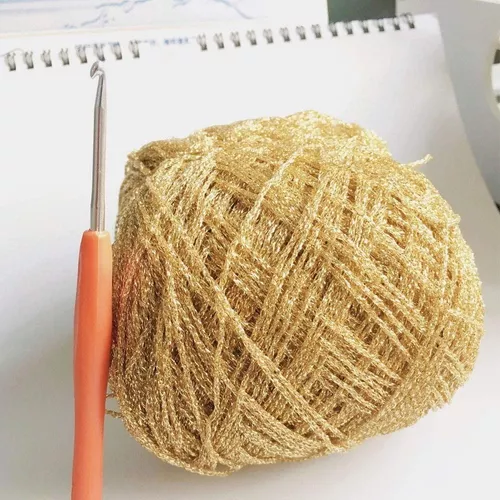 Hilo Para Crochet Con Lentejas Estilo Hilo Dorado Para Tejer