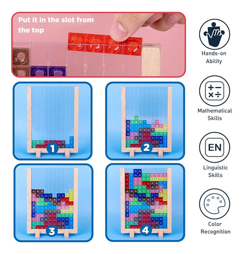 Russian Blocks Puzzle Brain Teasers Toy, Intelligent Colorfu