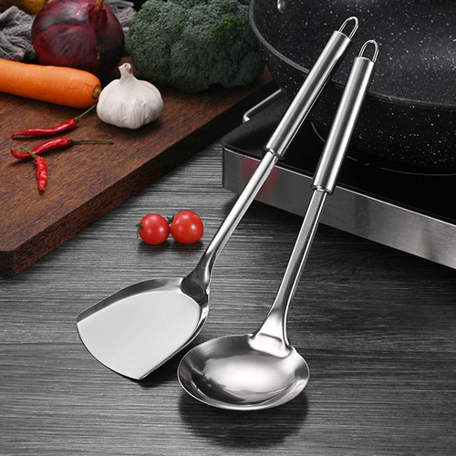 Cuchara De Cocina De Acero, Colador, Espátula, Utensilio De