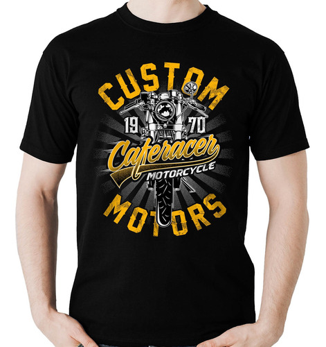Imagem 1 de 7 de Camiseta Caferacer Custom Moto Motoqueiro Promoção