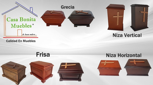 Urna Funeraria Para Cenizas Modelo Grecia Color Chocolate