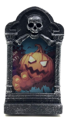 Mini Ataúd Luminoso Del Terror 12x6,5cm Decoración Halloween